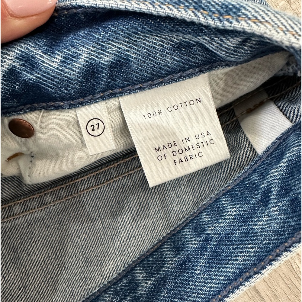 NWOT GRLFRND Karolina Ripped High Rise Straight Jeans in Ringo - Picture 8 of 10